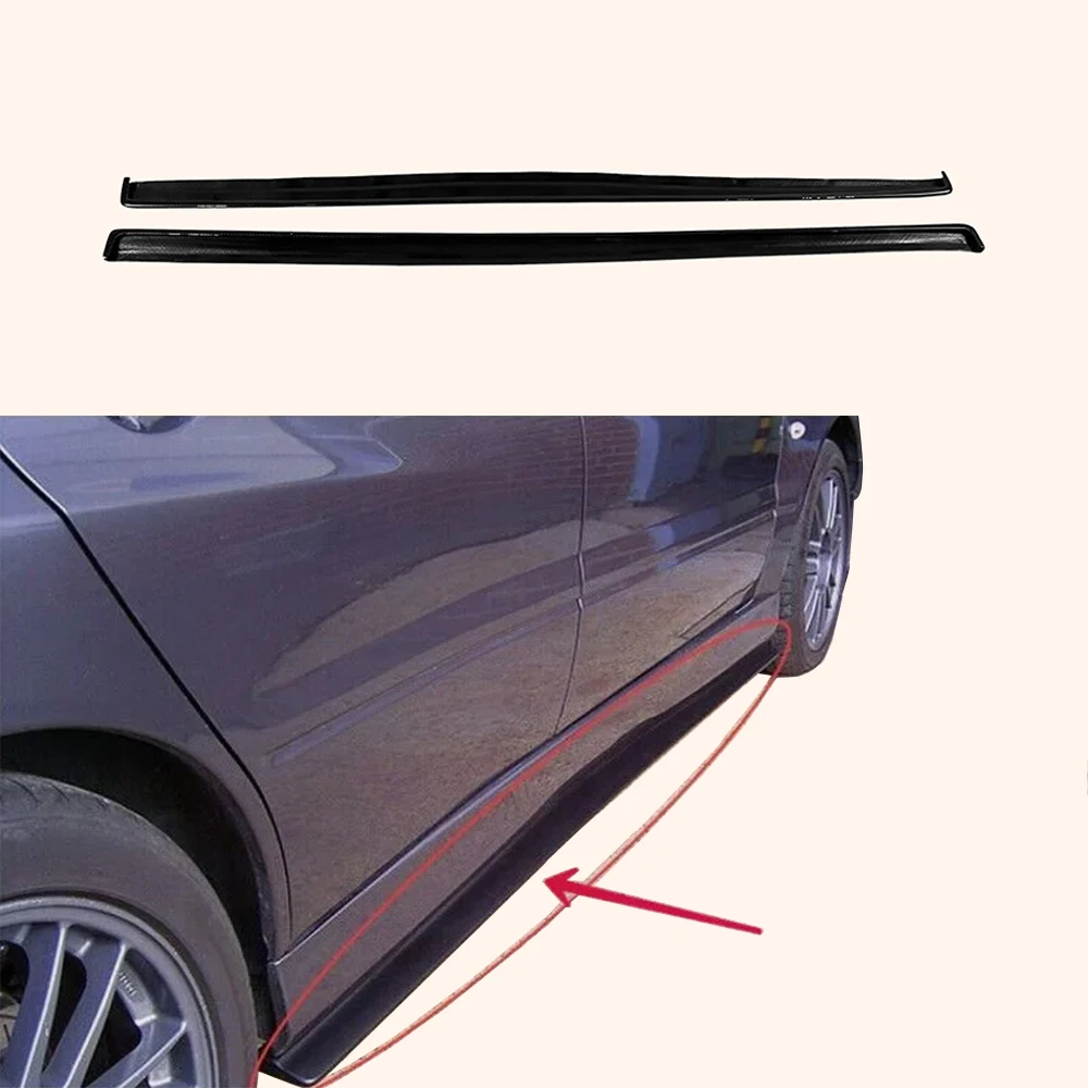 Pour Mitsubishi EVO 7-9 Evolution 7 8 9 Extensions de jupes latérales Damd (185cm) Carbone