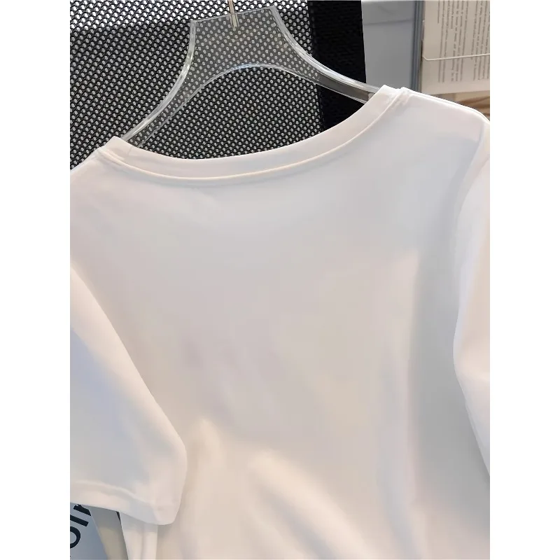 المرأة أنيقة تي شيرت غير رسمي لطيف القط وكرسي مرتفع طباعة الجولة الرقبة الأعلى أربعة مواسم ارتداء المرأة متعة نمط تي شيرت