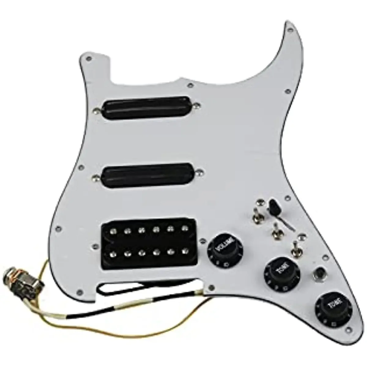 SSH Loaded Guitar Pickguard Set Multifunction Switch with Black Mini Humbucker Pickups High Output For Electric Guitar