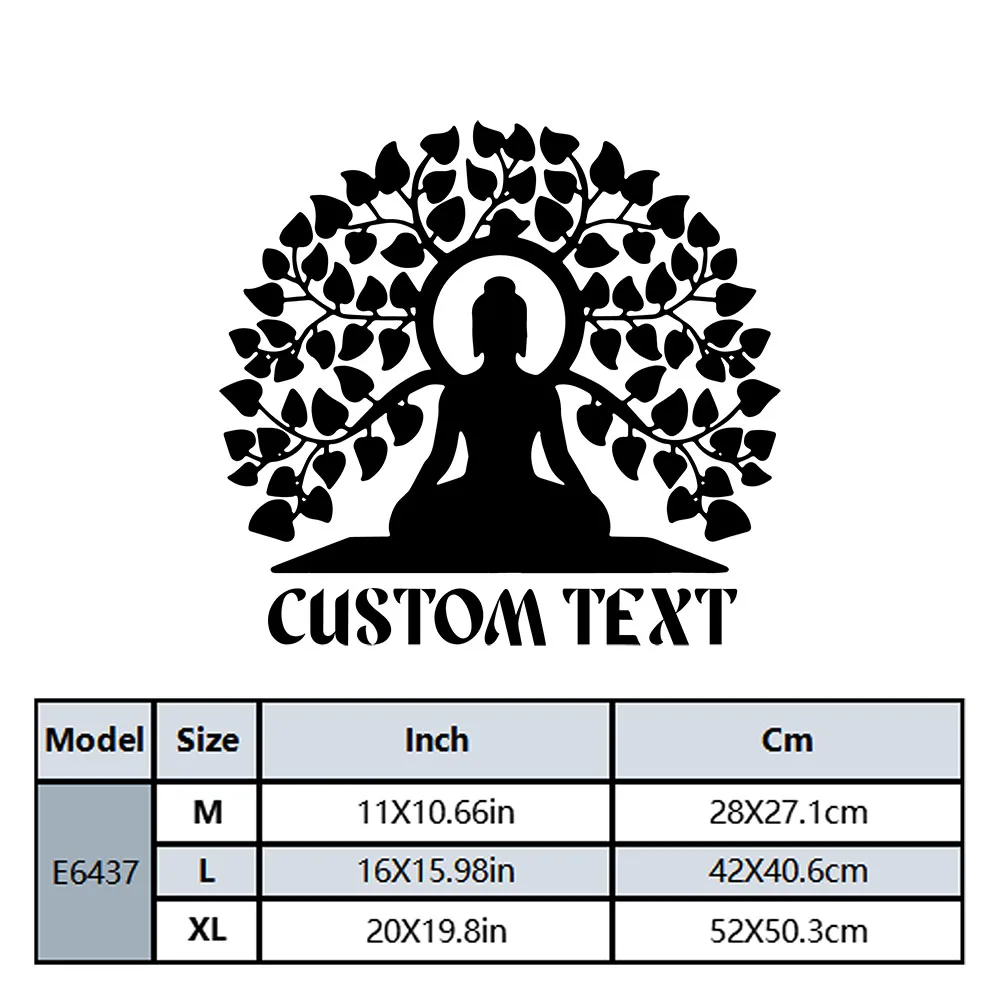 1PC Creative Buddha Personalized Text Home Decorations Pvc Decal For Study Room Waterproof Wall Art Decal