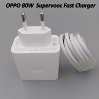 OPPO Supervooc Charger 80W EU US Fast Charging Power Adapter USB Type C Cable For OPPO Reno 13 12 11 Pro+ Find X8 X7 X6 Pro Ace2