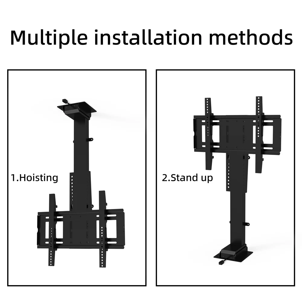 Wall Mount 32-57 Inch LCD Screen Electric Down TV OEM TV Bracket Height Adjustable Ceiling Mount TV  Ceiling Mounts