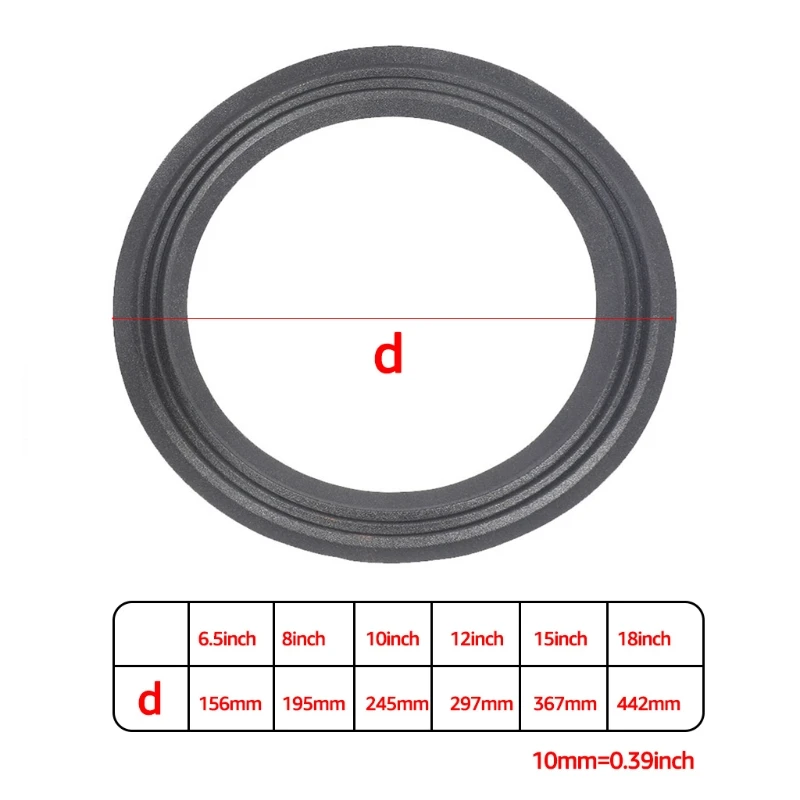 4 Anelli In Schiuma Per Altoparlanti 2,5” – Kit Riparazione Subwoofer, 42mm X 68mm Per Fai-da-te Audio