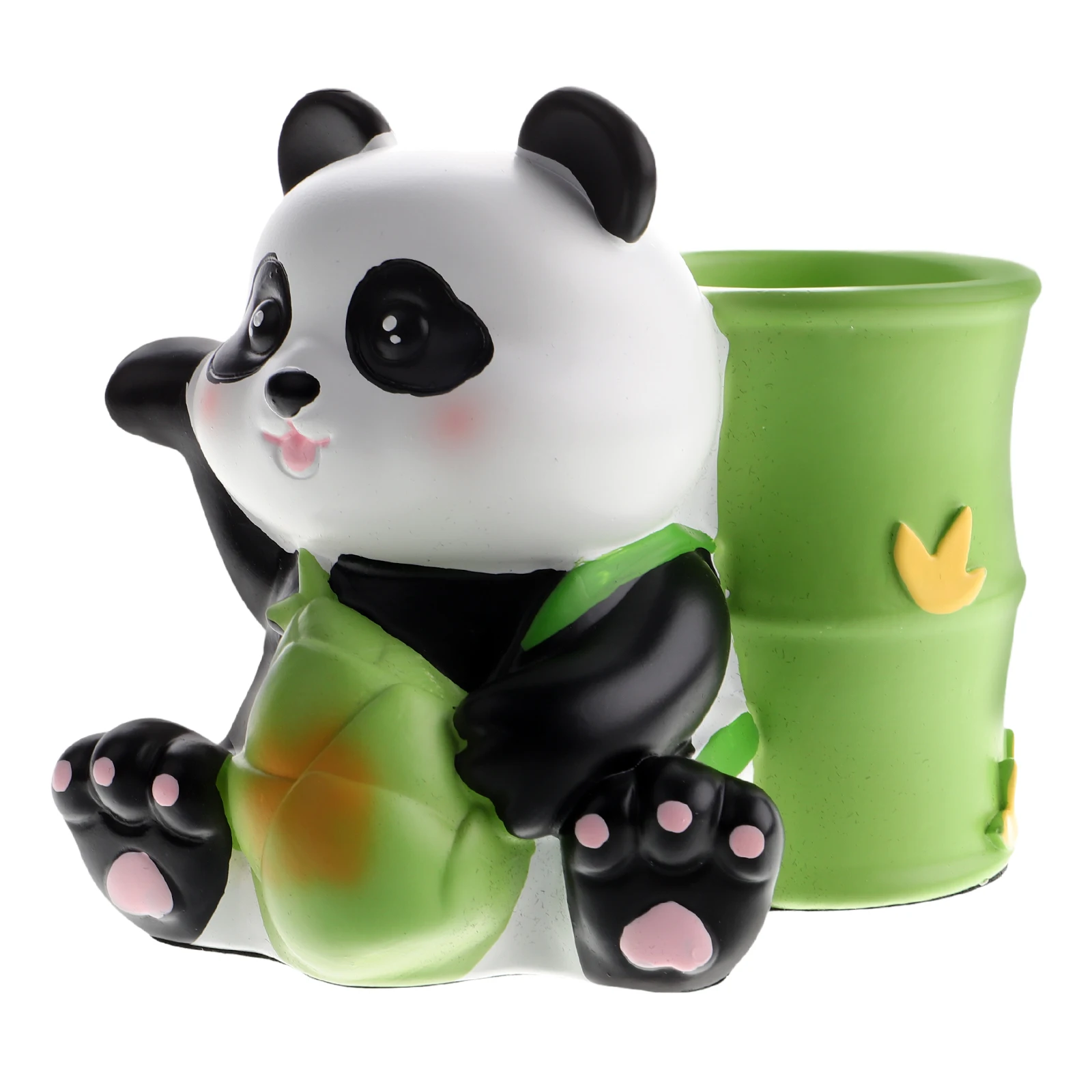 

Cute Panda Nail Drill Bit Organizer Bamboo Tube Storage Holder For Nail Art Tools Makeup Brushes Desk Accessories Cartoon Pencil