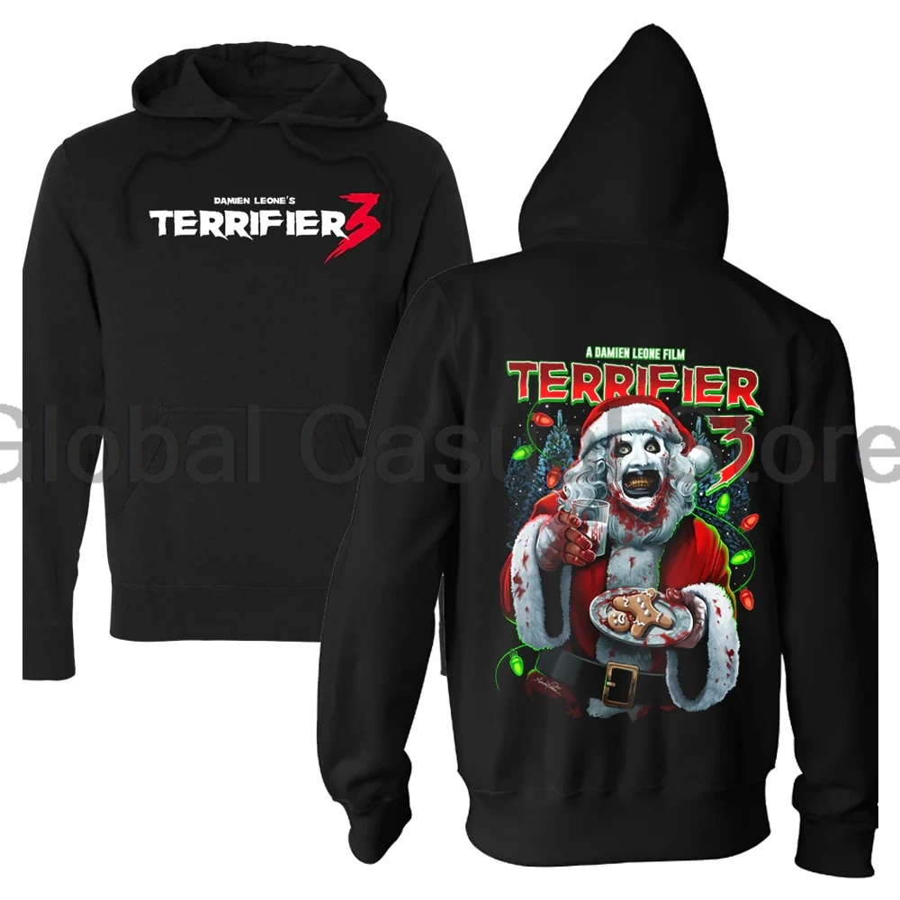 Terrifier 3 Merch Hoodie 2024 Horror Movie Halloween Cosplay Long Sleeve Streetwear Women Men Sweatshirts 3D Clothes