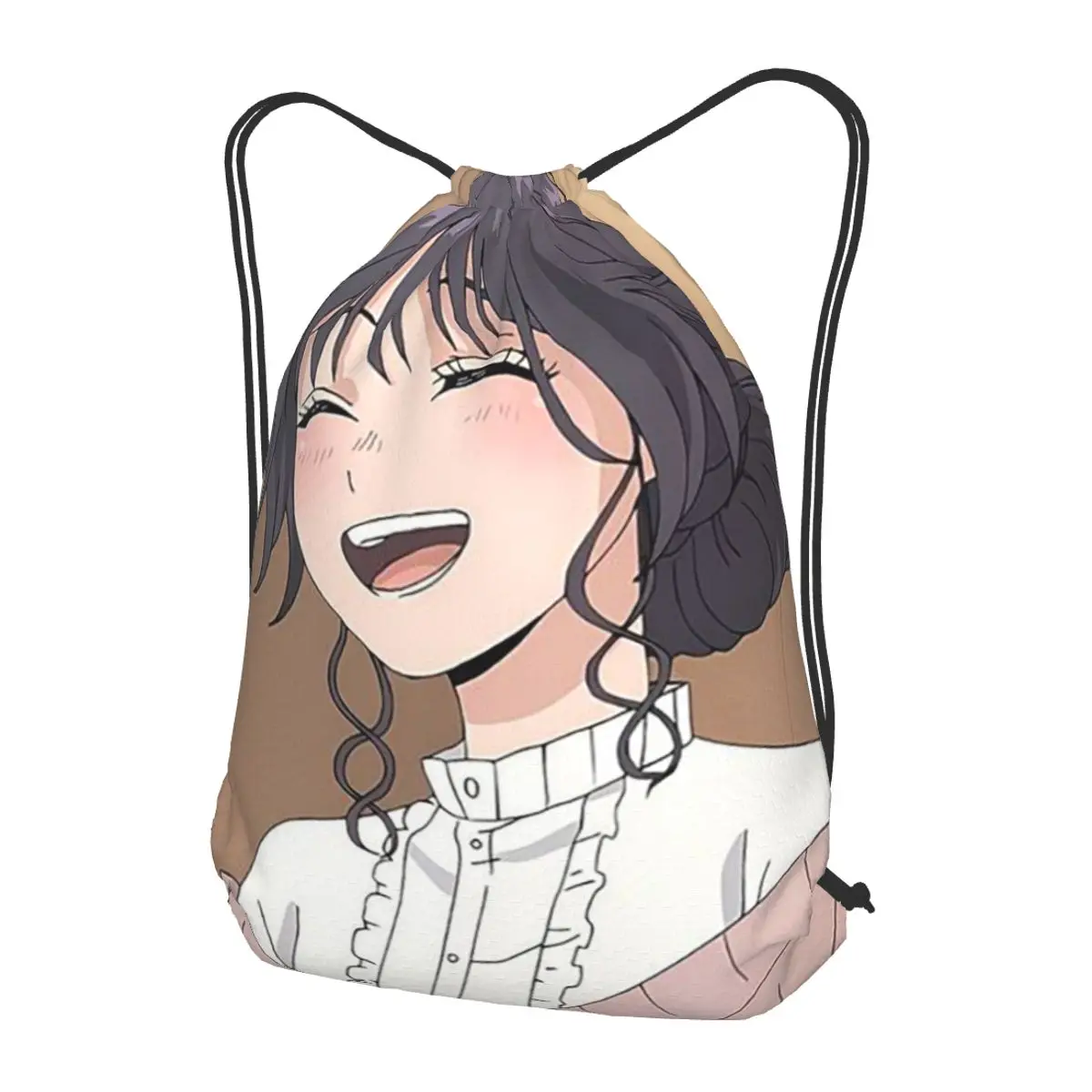 

The Fragrant Flower Blooms With Dignity Anime Backpacks Casual Drawstring Bags Sundries Bag Book Bags for Man Woman Students