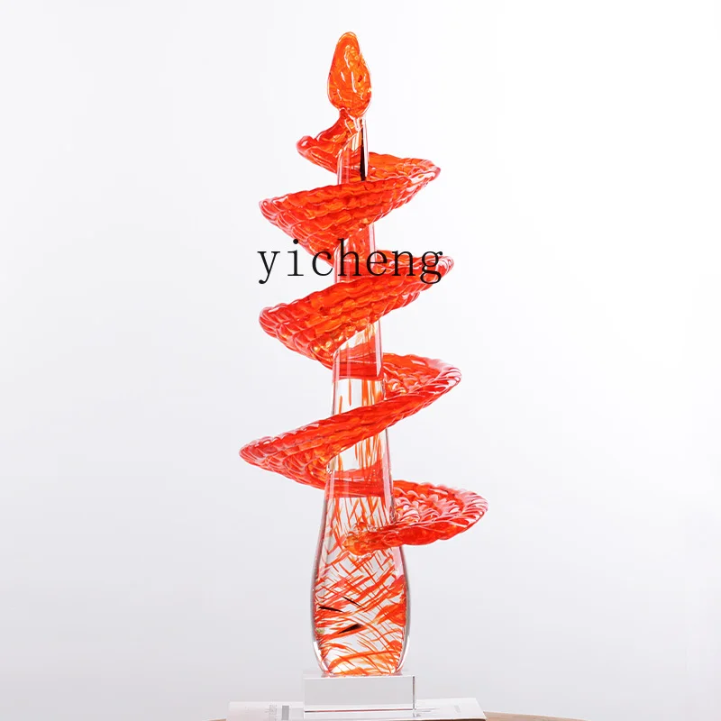 

QZT Glazed Step Up Living Room Ornament Office Entrance Home Decoration Craft