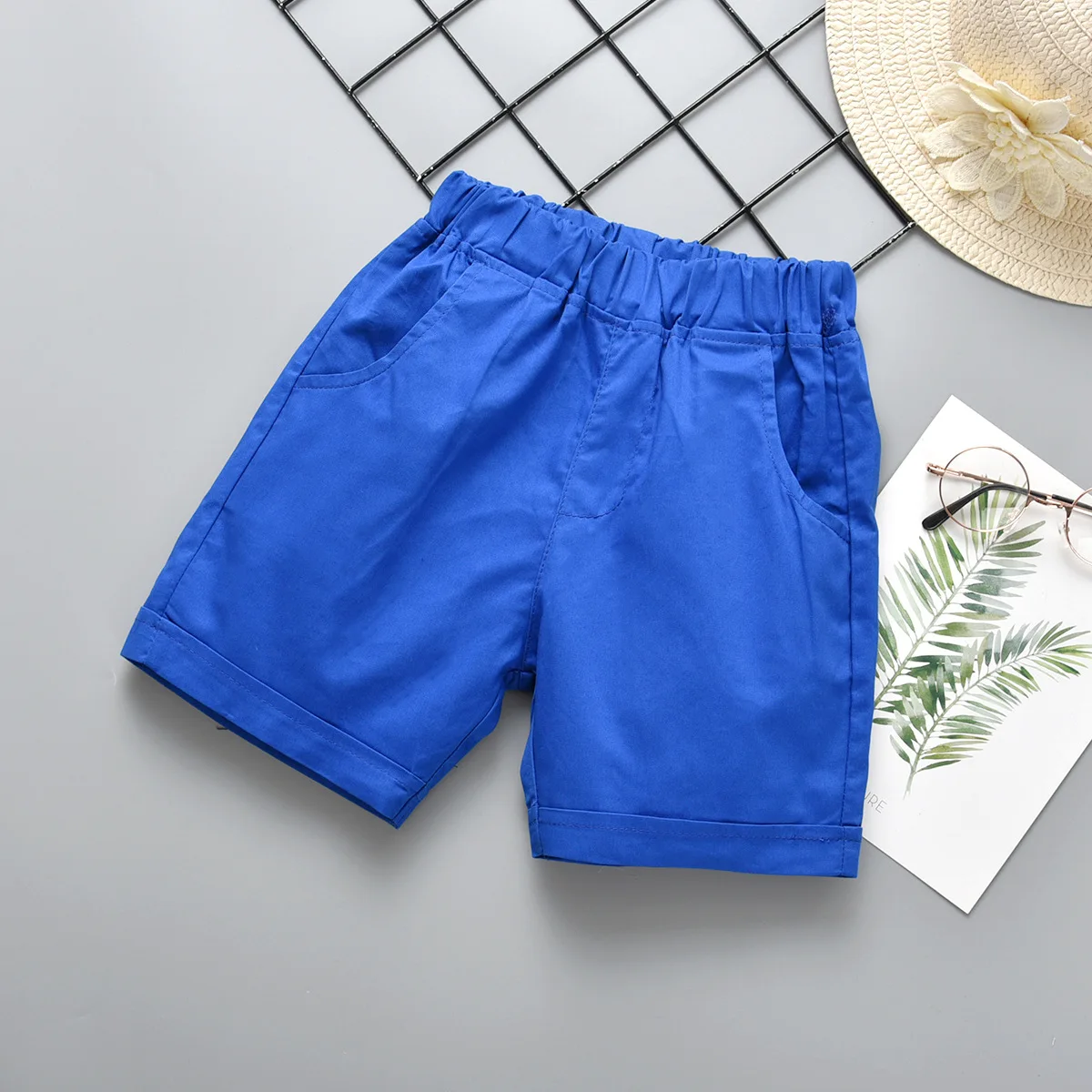 Boys Shorts 2022 Summer Pants for Kids 1-8years Children Trousers Solid Color Toddler Clothes Girls Suit Pants School Clothing