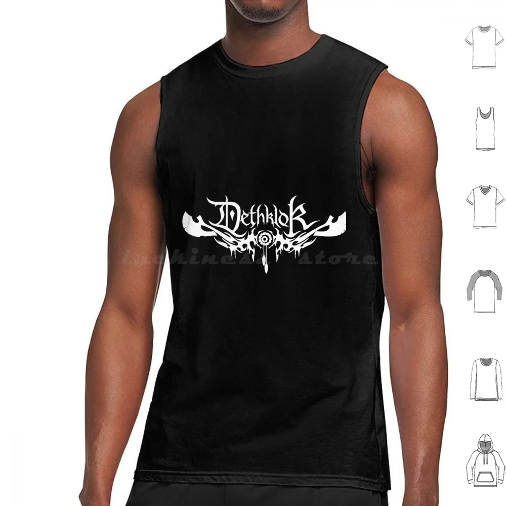 Dethklok Metal Rock Band Best Logo Gajiumk Tank Tops Print Cotton Dethklok Metal Band Best Logo Gajiumk