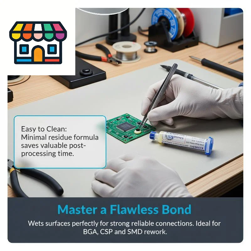 RMA-218 No-Clean Lead-Free Soldering Flux Paste 10cc 1Pcs Solder Paste for Drone Circuit Maintenance