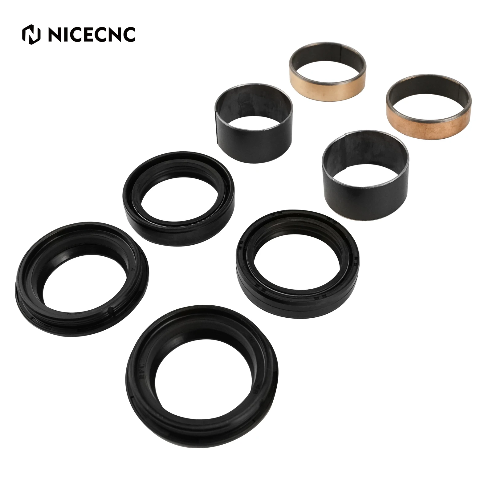 NICECNC para Yamaha YZ85 2002-2023, YZ80 1997-2001, YZ65 2018-2023: Retenes de Horquilla y Bujes Deslizantes para Motocicleta, Accesorios YZ 85