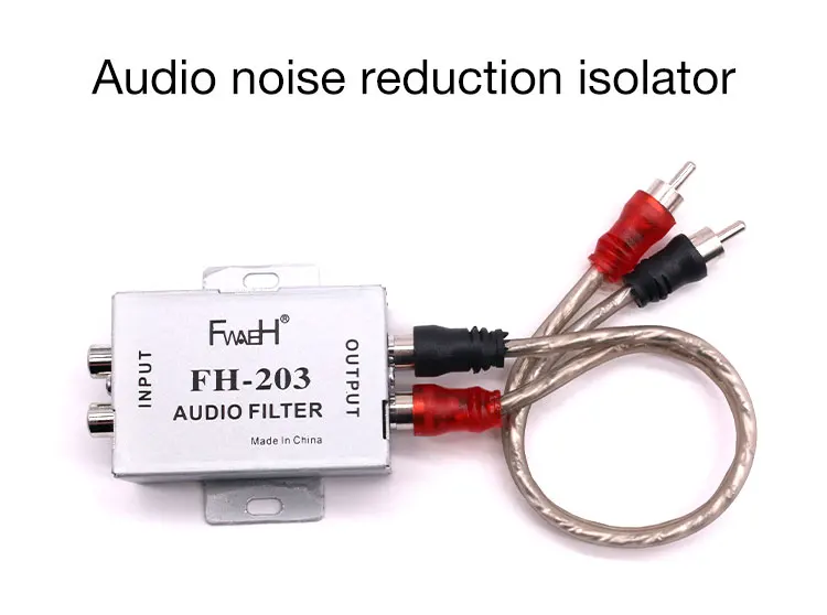 

High Quality Iron Shell Noise Reducer Car Amplifier Noise Filter FH-203 Eliminate car audio noise Car Audio Accessories