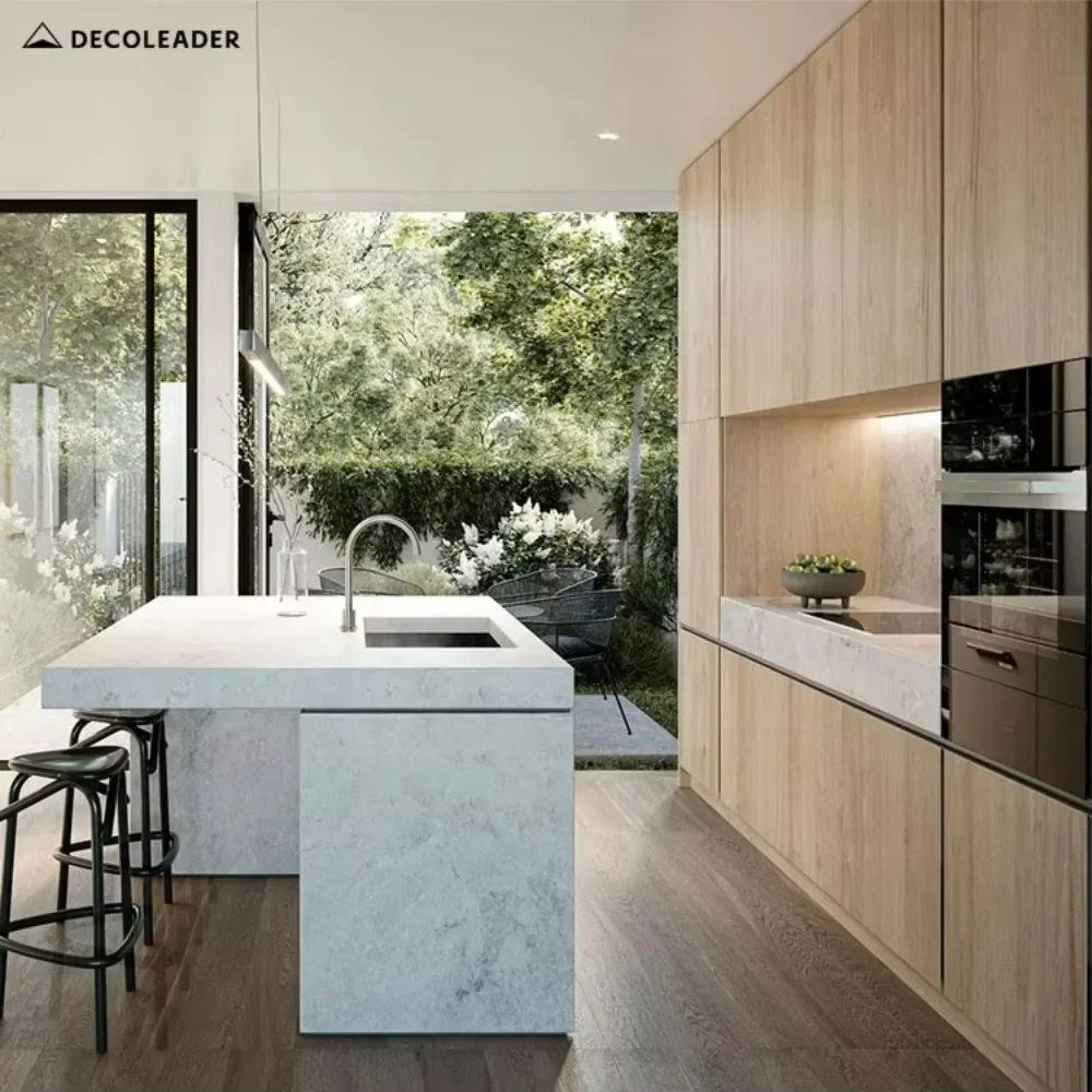 China Manufacturer Custom Made Kitchen Furniture HPL Laminate Kitchen Cabinets