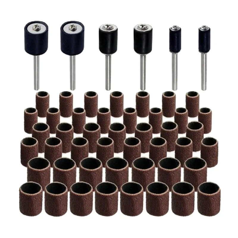 

AFOURT-306Pcs Sandpaper Ring Grinding Head Sandpaper Roll Metal Derusting Polishing Round Play DIY Grinding Wheel