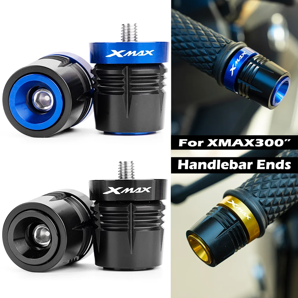 2025 Fit For YAMAHA XMAX X MAX 300 2017-2024 2023 2022 Motorcycle Accessories CNC Aluminum Handlebar Grips End Caps Plugs Slider
