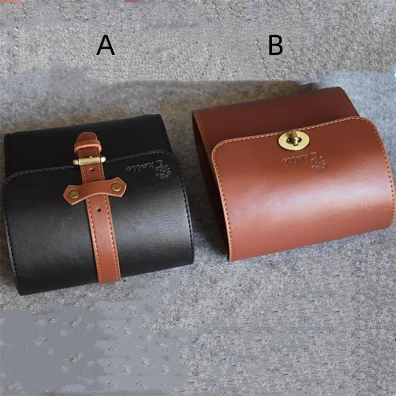 Folding bicycle handlebar bag for brompton quick release bag PU waterproof bag