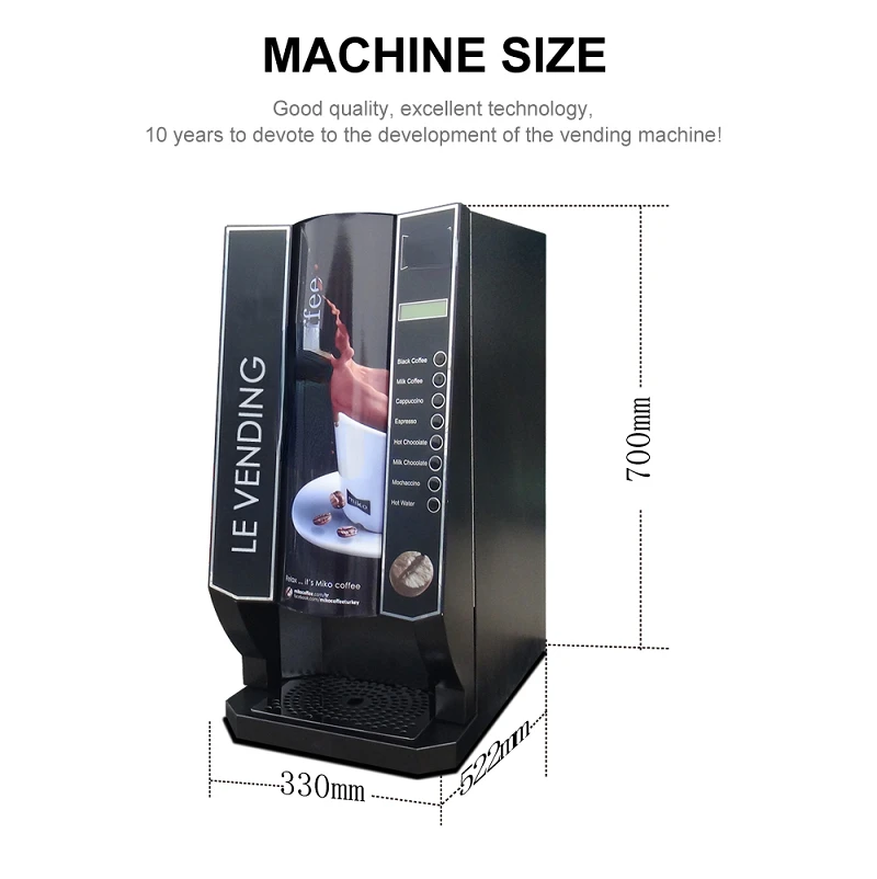 Coffee Maker Machine Table Type Home Use Automatic Electric with Coin QR Code