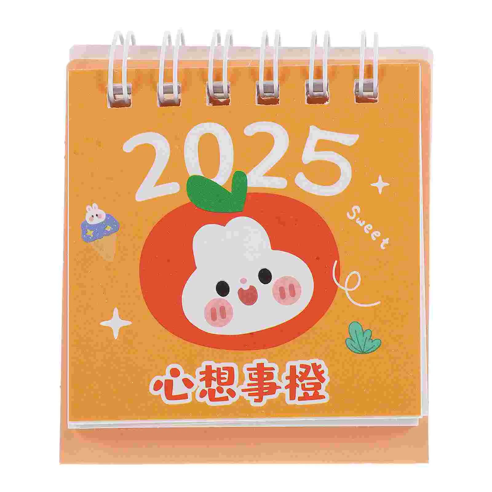 

Small Desk Calendar 2025 Child Digital Bedside Clock Paper Playable Adorable Mini