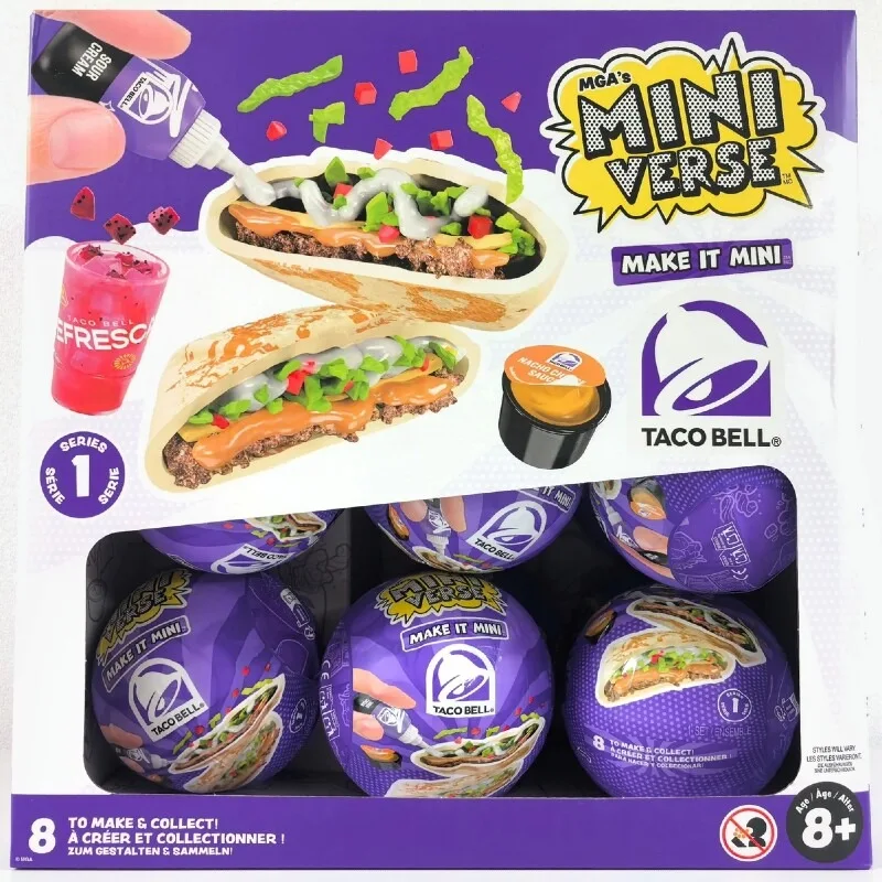 

MGA Miniverse Taco Bell Figure Mini Cuisine Food Model Blind Box Children Toy