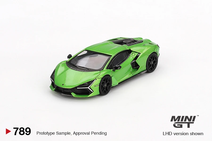 MINIGT 1:64 789 Revuelto Verde Selvans Diecast Model Car