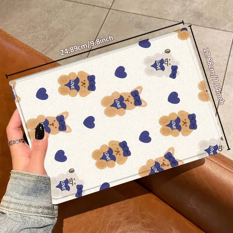 

Puppy Cartoon Bear Pattern For iPad Pro 10th 11th 5th 6th 7 8 9 2 gen 11 13 M4 M5 10.2 9.7 12.9 10.5 10.9 Inch Tablet Case