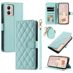 For Motorola G96 5G 2025 Crossbody Leather Wallet Case Moto G54 Power G45 G34 G24 G04 G04S G14 G64 G84 G73 G53 G23 G13 E14 Cover