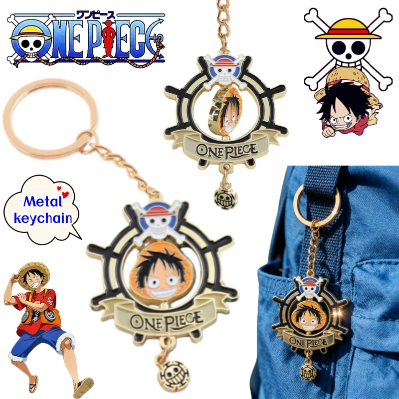 

Новый металлический брелок One Piece Monkey·D·Luffy, персонализированный, креативный, для школьного рюкзака, декоративный кулон, изысканный подарок на праздник