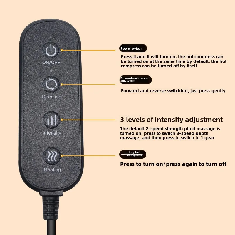 Electric Foot Massager Machine with Heated Deep Tissue Shiatsu Kneading Relax Roller Calf Leg Relieve Stress Care Feet Massage