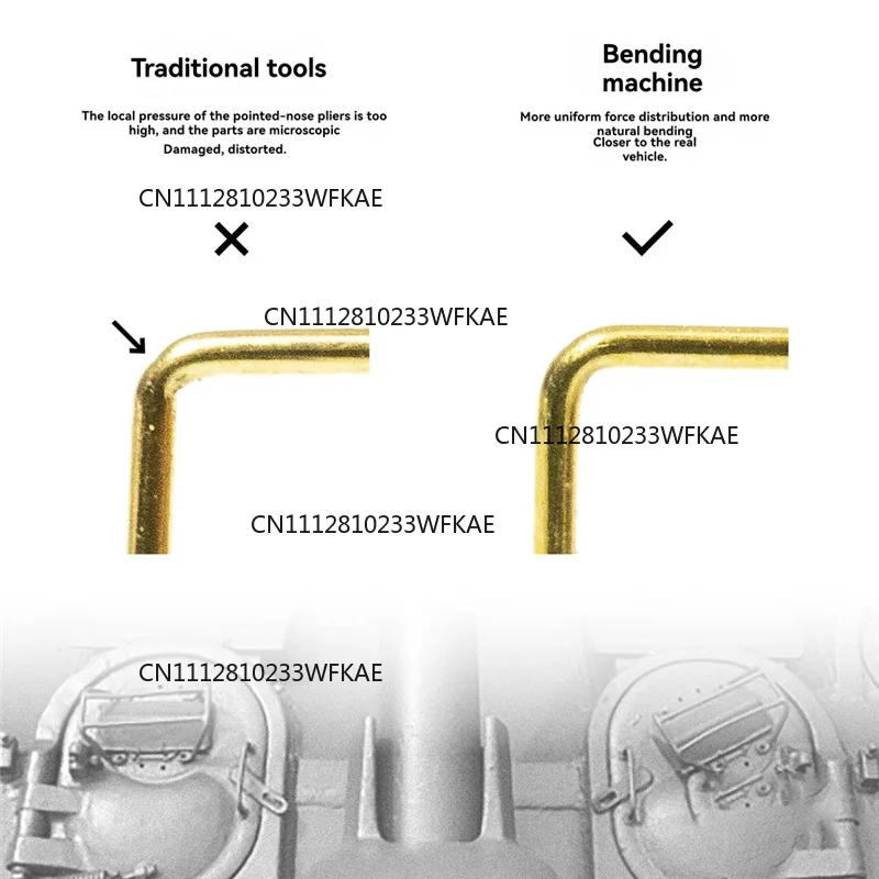 ABFI For Handmade Model Making Tool- Handheld Metal Copper Wire And Photo-Etched Part Bender Etched Sheet Functionality