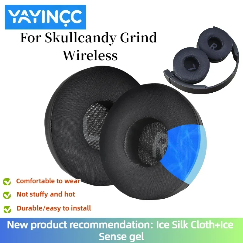 YAYINCC New Arrivals Replacement Soft Memory Foam Pads Ear Pads For Skullcandy Grind Wireless headset Cooling Gel Ear Cushion