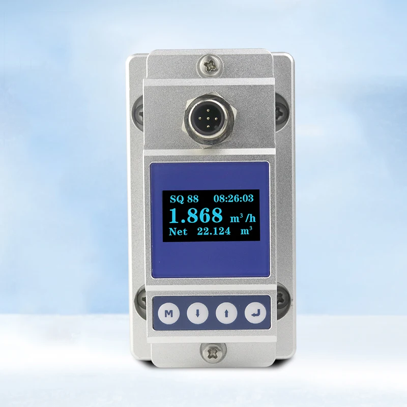

Hot Sale DN50 Clamp on Ultrasonic Flow Meter for Water Fuel and with High Accuracy OLED Display and Wall Mounted Design