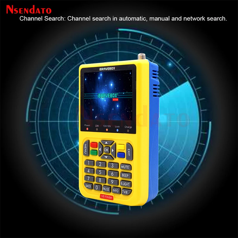 Спутниковый искатель V8 с ЖК-дисплеем 3,5 дюйма, HD DVB-S/S2, цифровой искатель спутников HD H.264 MPEG-4 DVB S S2, счетчик спутников Full 1080P, FTA Satfinder