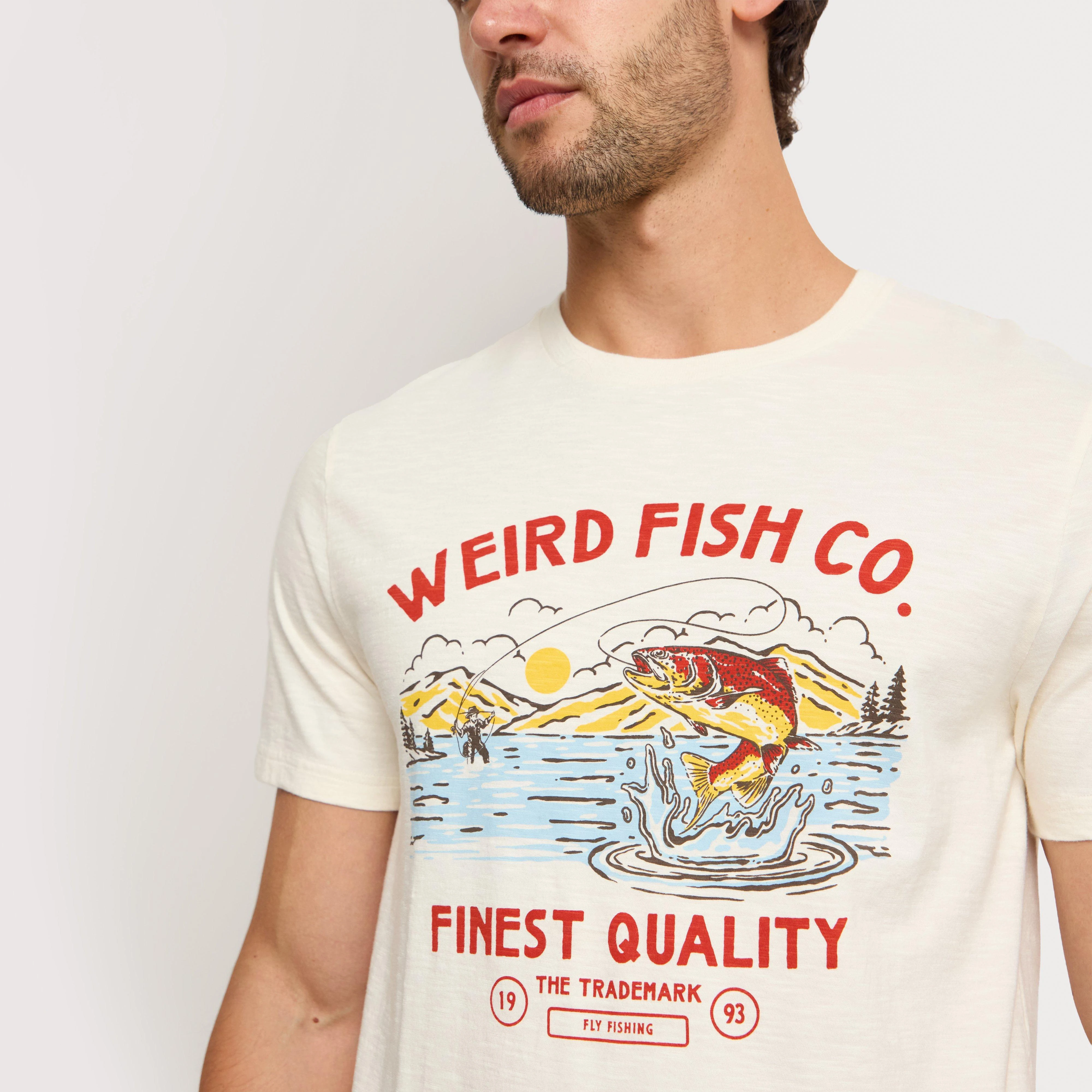 Retro Fly Fishing LureClassic Outdoor Angler Graphic Tee Cotton Mens Womens T-Shirt Summer Streetwear