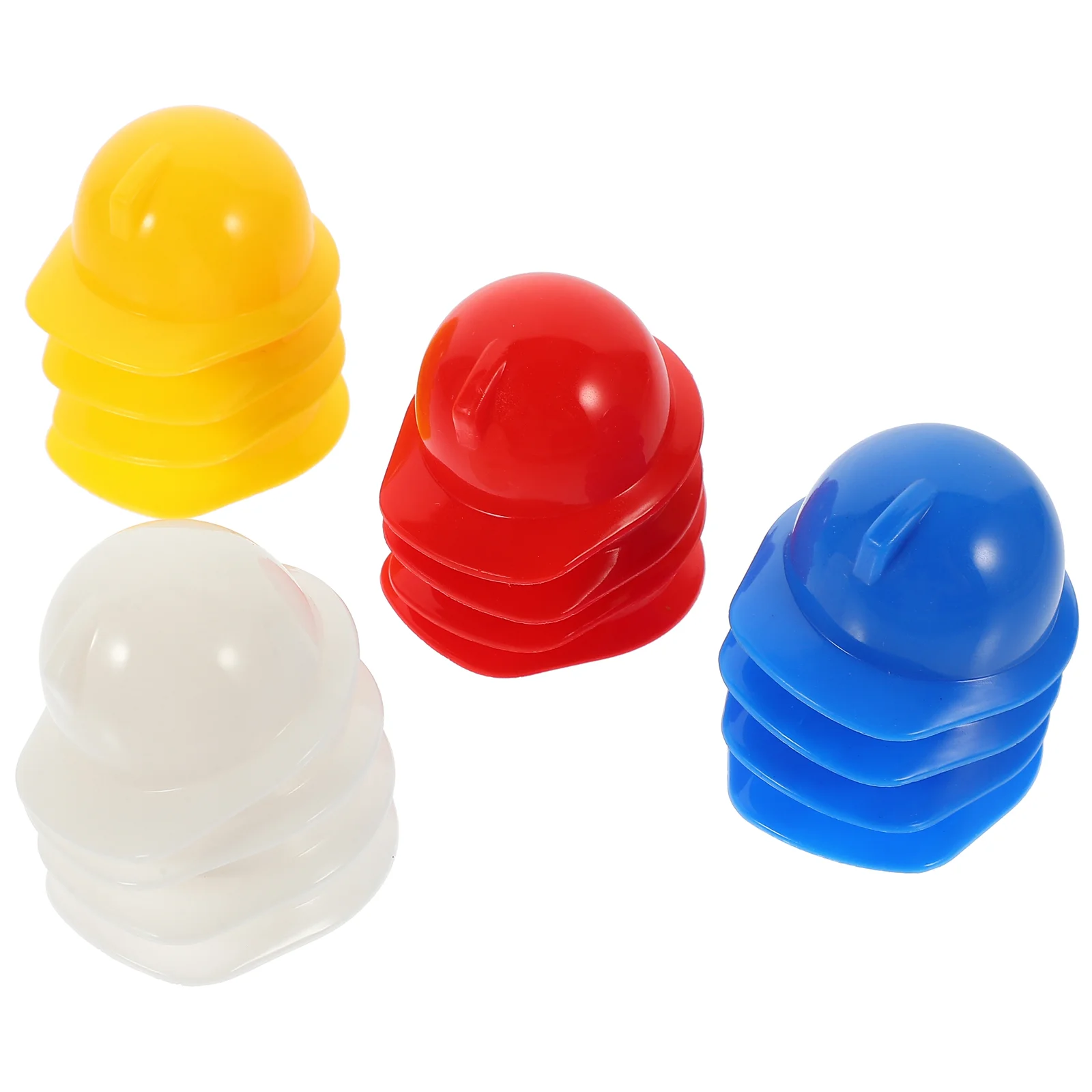 

40 Pcs Mini Construction Hat Plastic Safety Miniature Helmets Pet Hard Accessories for