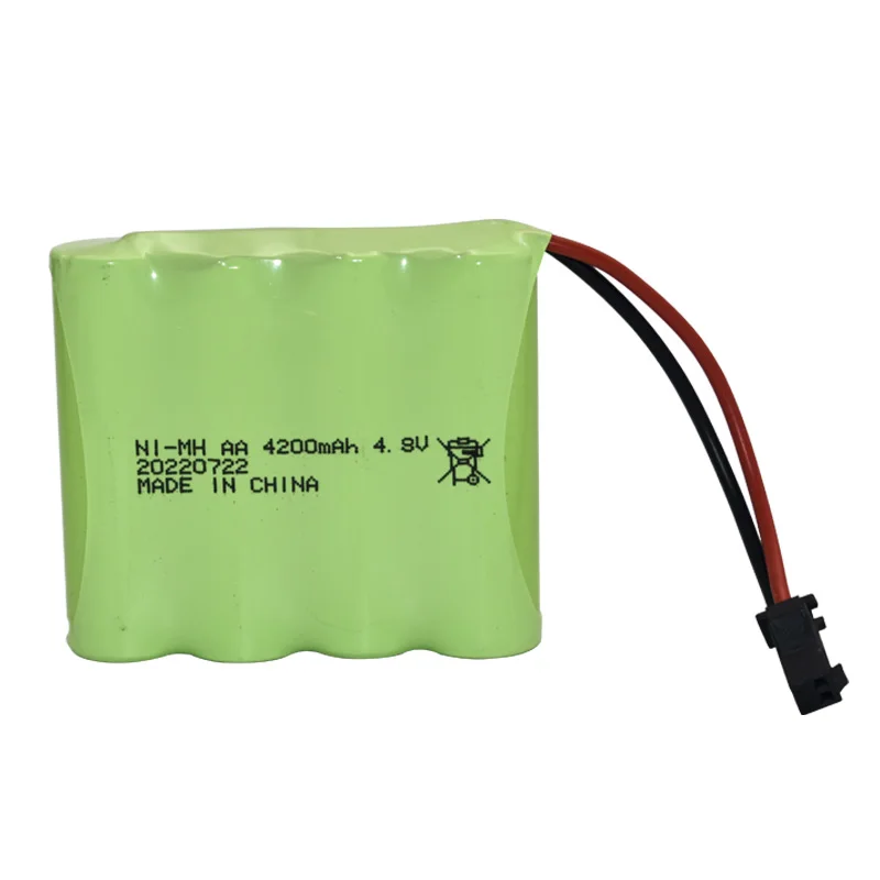 4.8v 4200mah AA Battery Or Charger For Rc toys Cars Tanks Robots Boats Guns Ni-MH AA 4.8v Rechargeable Battery Pack With SM Plug