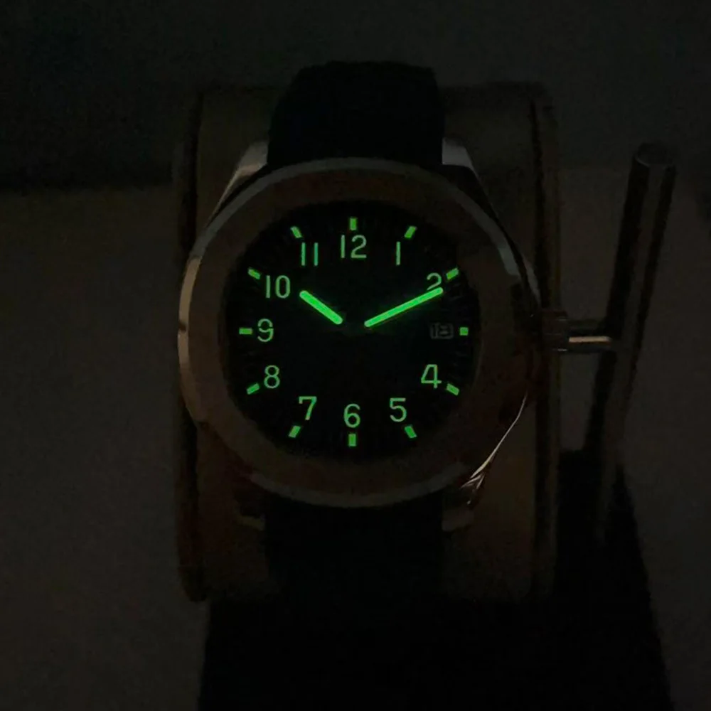 2025 New Men's Sports Watch with Rubber Strap, Automatic Mechanical NH35 Movement, Waterproof Stainless Steel Wristwatch for Men view 5