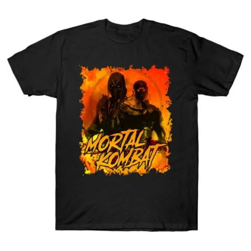 Noob Saibot 90's Video game Mortal Kombat Gift tee for gamer 100% cotton Men's Short Sleeve Graphic T-Shirt All size tops S-6XL