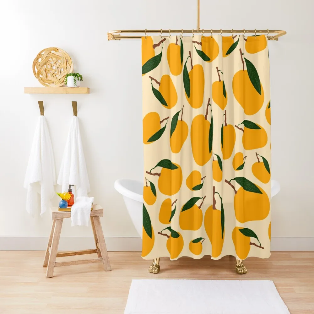 

Mango Summer Fruit Pattern Shower Curtain In The Bathroom Modern Bathroom Accessories Bathroom Accessories Curtain