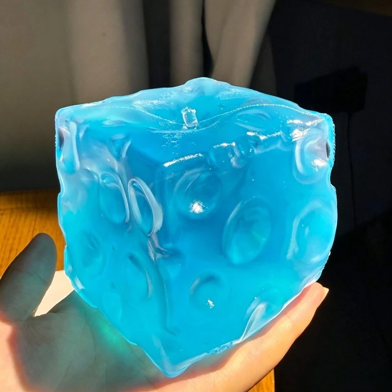 Handmade Coconut Oil Cheese Moldable Stress Ball Squishy Non-Rebound Pinch Stress Relief Fidget Toy Decompression Plastic Ball
