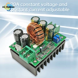 1200W DC-DC Boost Converter 10V-36V To 12V-80V 20A Step Up Power Supply Module Adjustable Constant Current Voltage