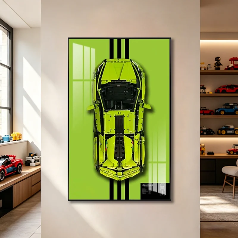

Display Wallboard Suitable for LEGO 42115F1 FKP-37 building block car legof1 model Wall Mount Display box Photo Frame