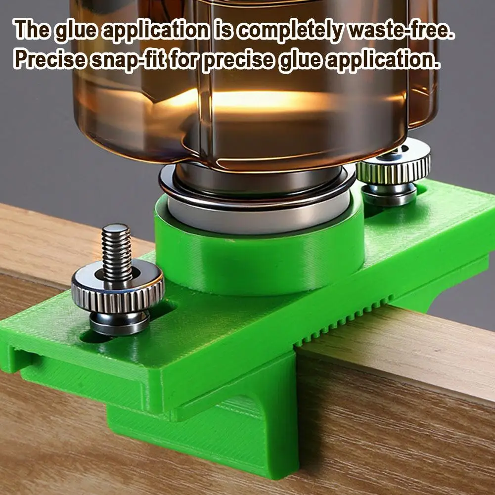 Adjustable Edge Banding Glue Applicator Installation Fixture With Glue Limiter For Woodworking Tool  Accessories