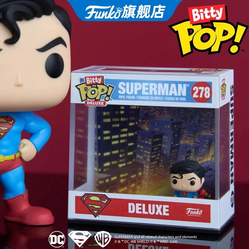 

Genuine Edition FUNKO POP DC Superman & Batman Deluxe Edition Anime Action Desktop Decoration Ornament Toys Collectible Model