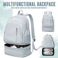 Women's Bag Gym Sports Backpack with Shoe Box, Laptop Travel Backpack, Swimming Fitness Bag, Yoga Bag Casual Overnight Backpack