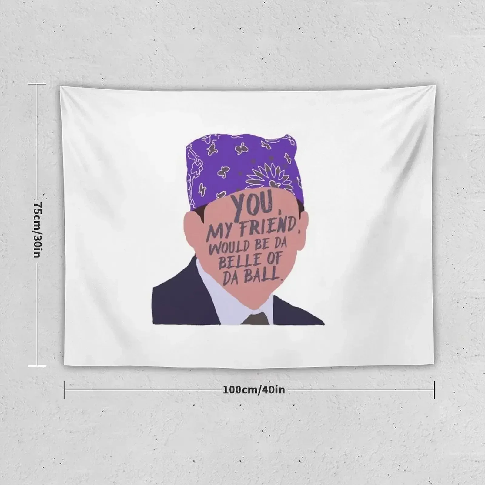 Prison Mike - belle of the ball Tapestry Aesthetic Room Decors Cute Room Things Tapestry