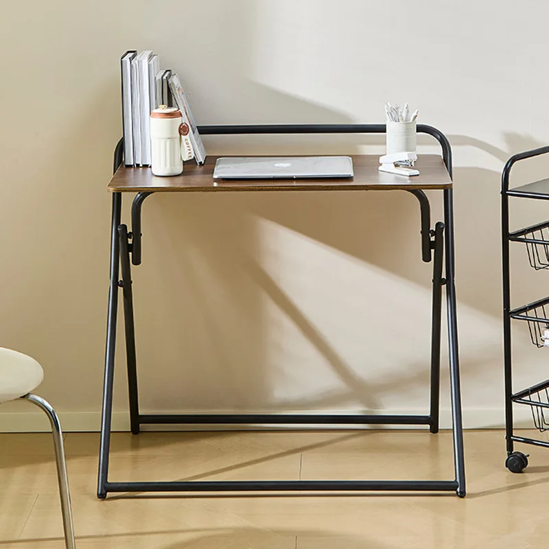 Installation-free computer desk Student home bedroom Writing table Balcony Living room Office Simple foldable desk