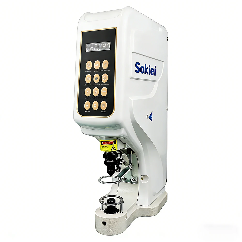 New Semi Automatic Motor Eyelet Button Hole Perforation Attaching Riveting Machine