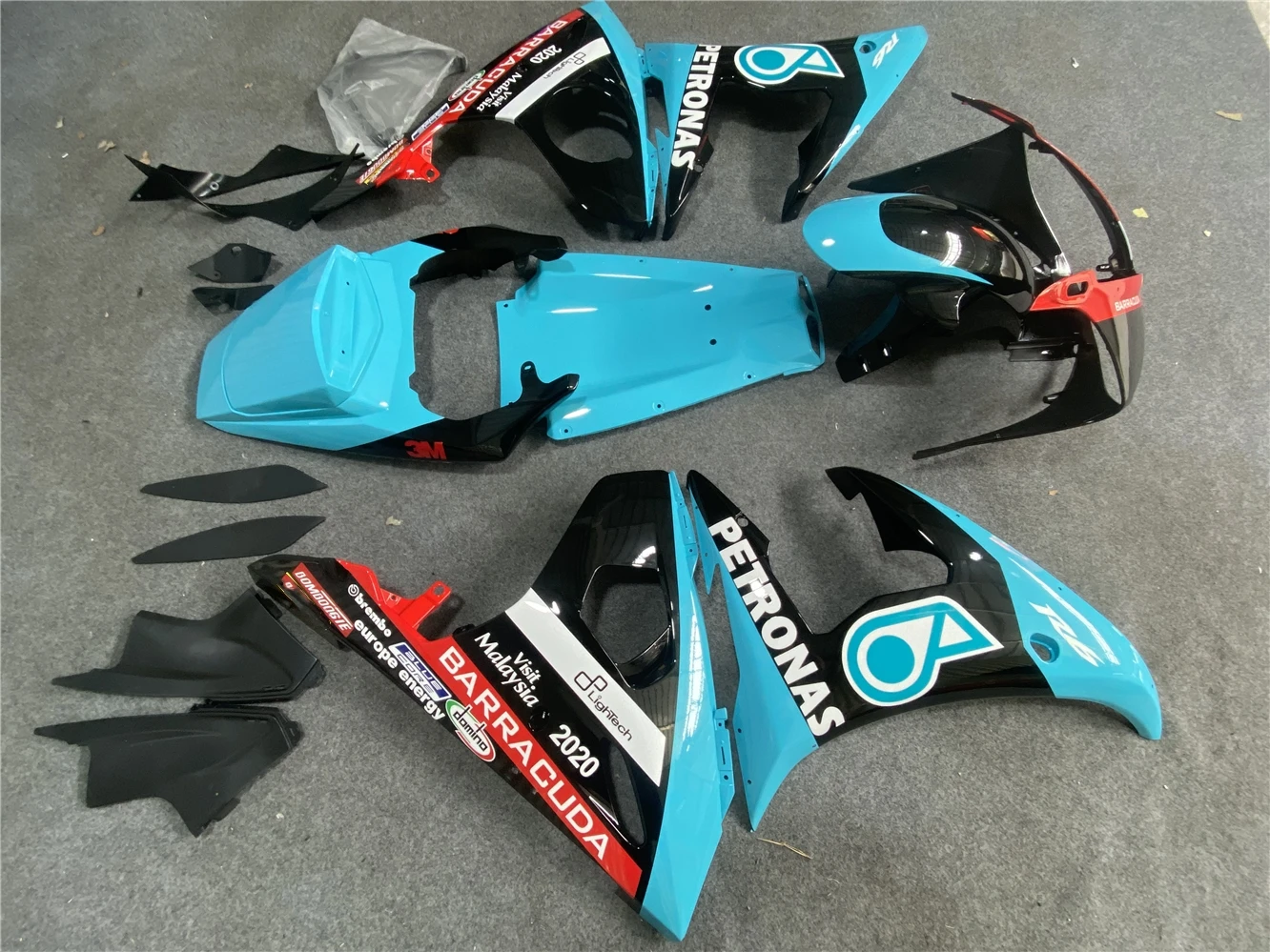 Motorcycle Fairing Kit Suitable for Yamaha R6 03-05 YZF600 2003 2004 2005 Fairing Blue Red Black