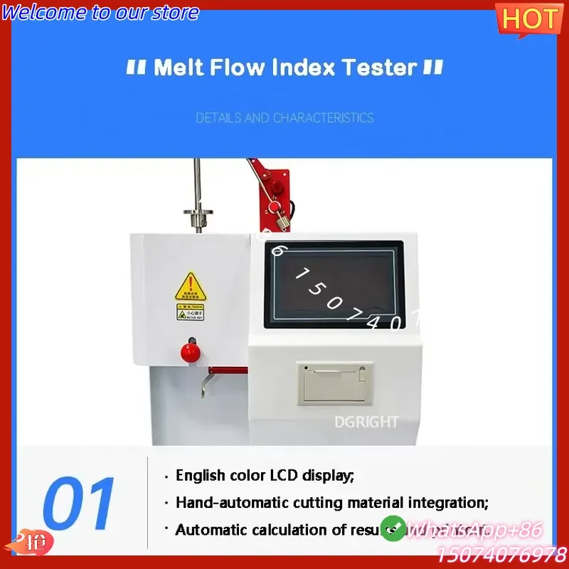 2026 Touch Screen Melting Index Tester MFR MVR MFI Extrusion Plastometer Melt Flow Indexer Price
