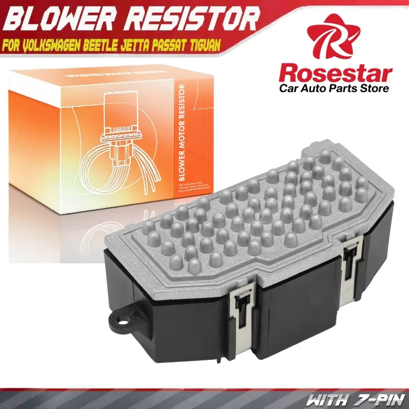 

Blower Motor Resistor for Volkswagen Beetle CC Eos Golf GTI Jetta Passat Tiguan 3C0907521F 3C0907521G, 3C0907521D, RU892, 4P1808